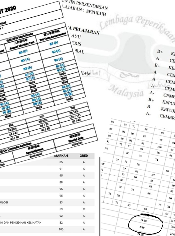 Student results